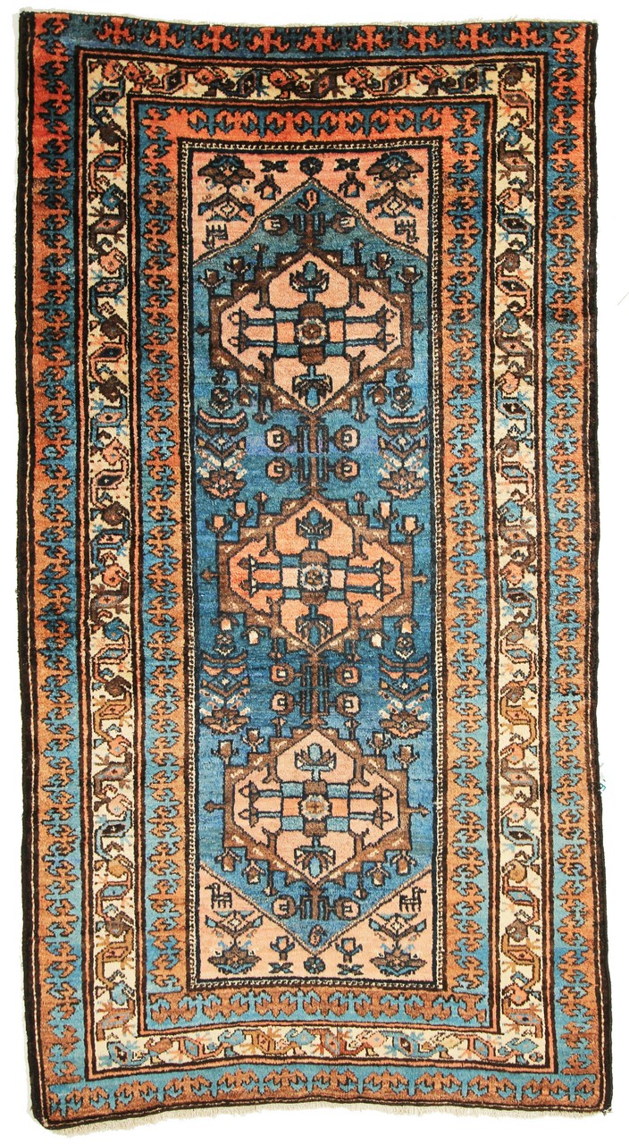 Persialainen matto Hamadan Enjelas Antiikki 186x100 186x100, Persialainen matto Solmittu käsin